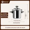 Portable 3.2L 304 Stainless Steel Pressure Cooker