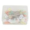 200pcs Flower Head Sewing Pins Multicolor Quilting Pins Versatile Straight Pins  For Household DIY