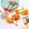 Orange Flower Double-Headed Stamen Foam Hairpin DIY Accessories