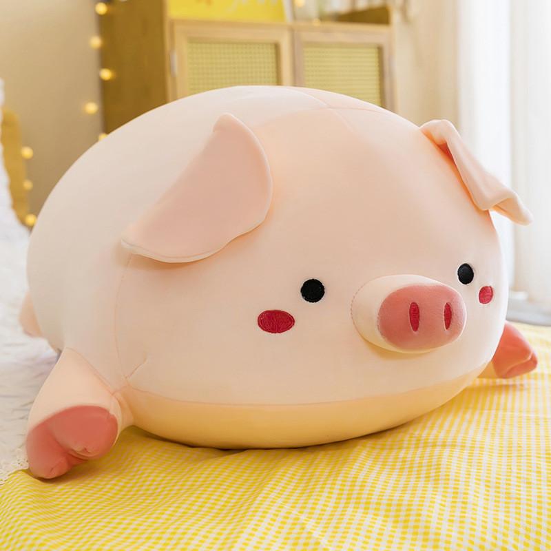 Plush Pig Pillow With Soft Fiber Cotton Filling For Kids And Adults