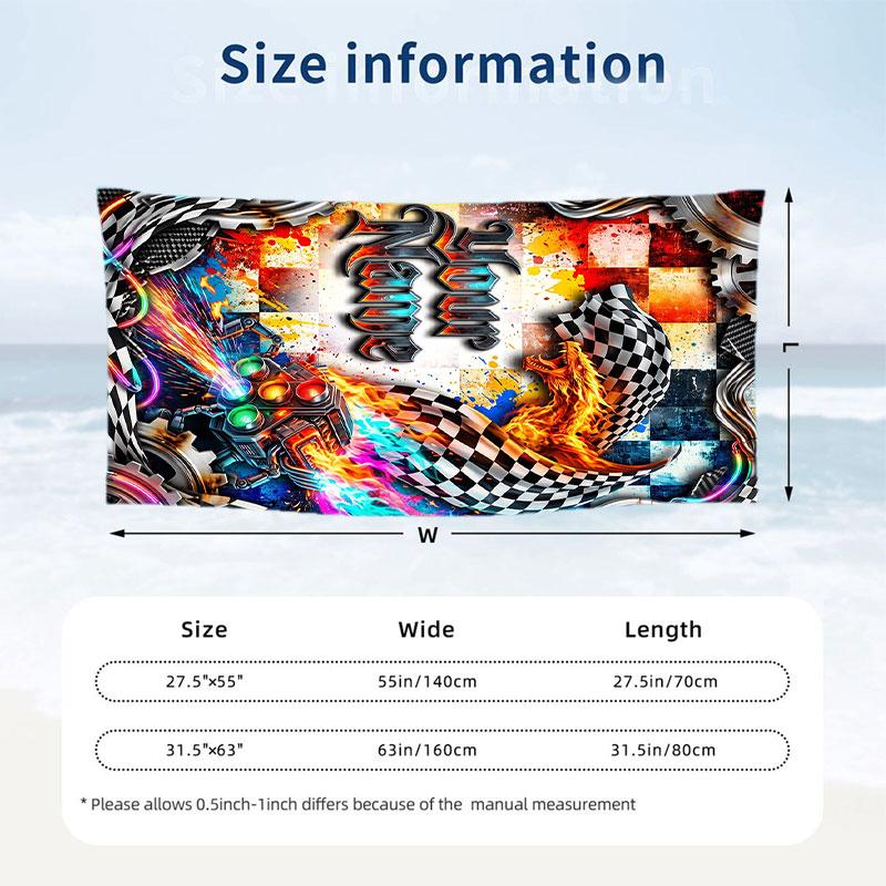 Fantasy Magic Theme Beach Towel Personalized Custom Name & Text Soft Quick Dry Beach Towel for Swimming Travel