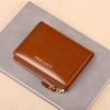 Anti  Woman Small Genuine Leather Purse  New Design Ultra Thin Coin Wallet for Women Fashion Gifts