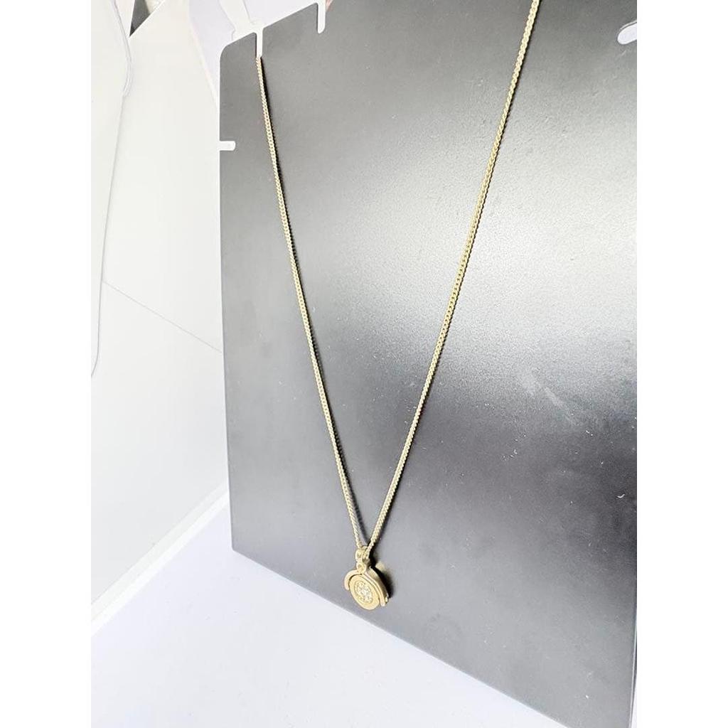Used GIVENCHY Rotating Top Necklace Gold Vintage