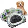 Paw Shaped Snuffle Mat 29"x29" for Small, Medium, Big Size Dogs, Cats; Interactive Slow Feeding Sniffing Mat for Mental Stimulation, Puzzle Toy for