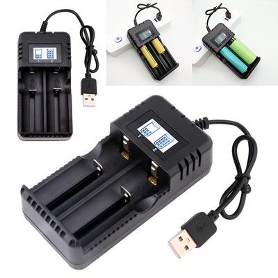 1/2 Slots LCD 18650 Battery Charger Battery Indicator Universal Battery Charger 4.2V Smart Lithium Charger for 18650 Charging