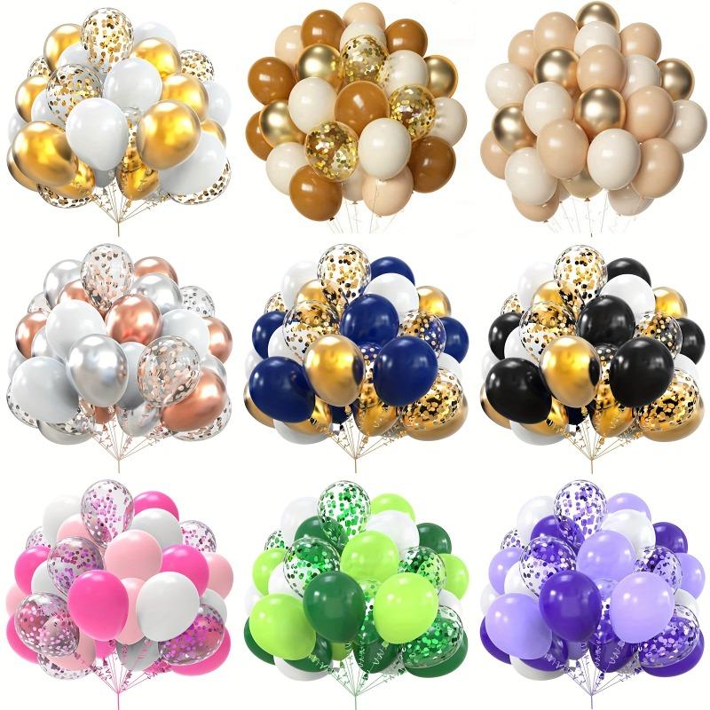 30/38 Pièces Confettis Ballons en Latex Décoration Fête d'Anniversaire Décoration de Mariage Baby Shower Globos Ballons à Air Transparents Saint-Valentin