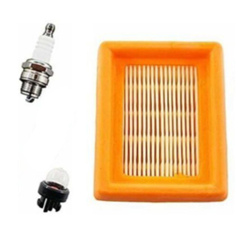 1pc Air Filter Cleaner With Spark Fuel Filter For Primer Blub Replacement For FS120 FS200 FS350 FS400 Trimmers Brush Cutters