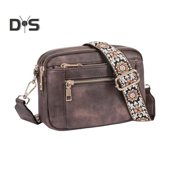 

Женская сумка через плечо из искусственной кожи, маленькая сумка через плечо с регулируемым ремешком, сумка через плечо для ежедневных поездок на работу Coffee