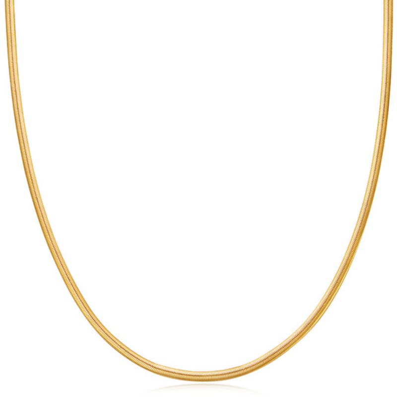 

ANIA HAIE Плоский ланцюжок-змійка Срібне намисто 925 проби N057-03G single type