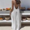 New Women's Strappy Cardigan Loose Backless Home Wear Dress