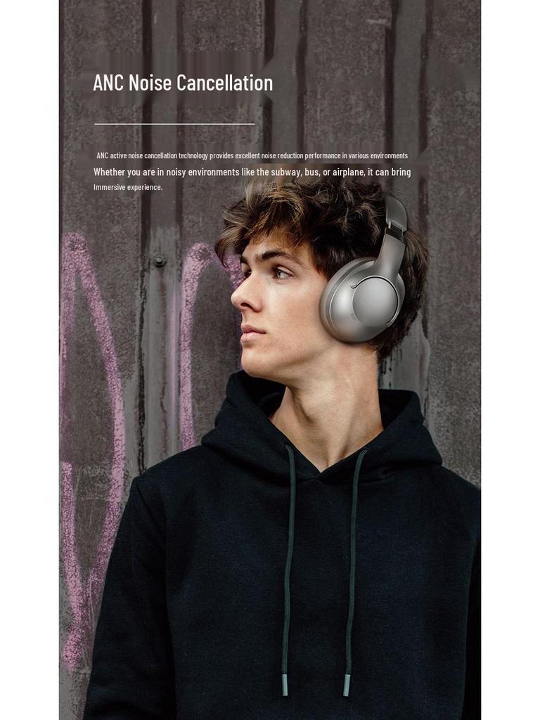Ultra-Long Battery Life Over-Ear ANC Wireless Bluetooth Headphones with Full Coverage