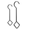 Heavy Iron Hanging Hook 55lb Load Capacity Metal Extension Hook 4pcs for Planter Garments Home Decoration