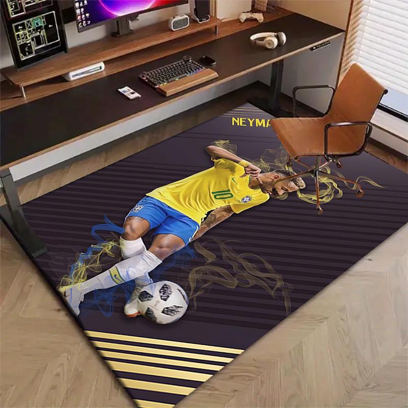 1pc Neymar14 Design Printed Area Rug Carpet for Bedroom Living Room Home Decor Rugs Mat Non Slip Mat Rug for Bedside