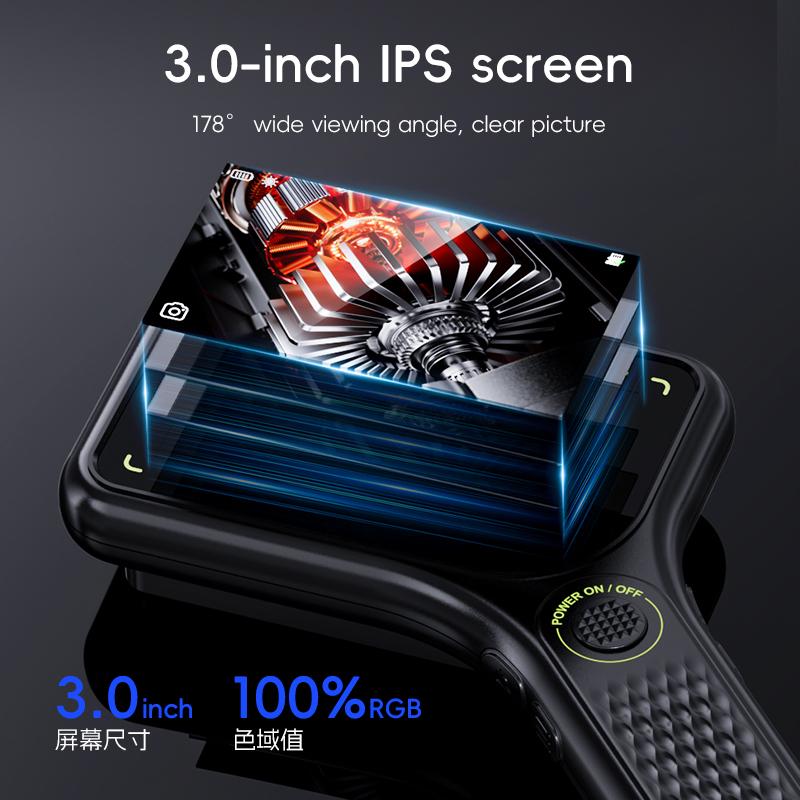 Handheld USB Digital Microscope 3.0 Inch Big Screen Autofocus Digital Magnifying Glass 500x 2MP for Electronics Repair PCB Watch