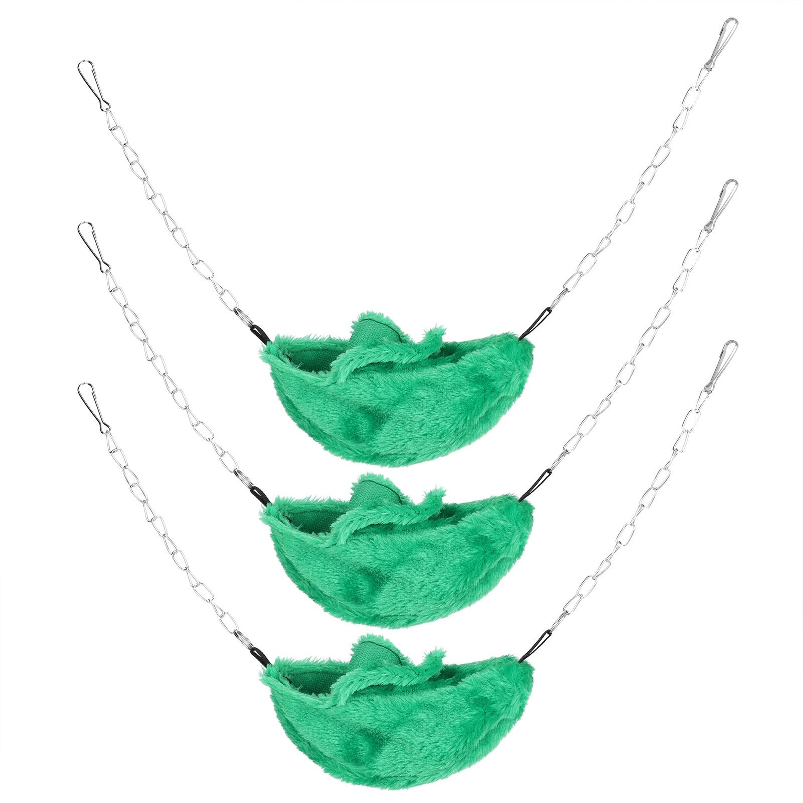 3 Sets Pet Cage Winter Warm Banana Shape Hamster Hammock Bed Hanging House Sleeping Nests