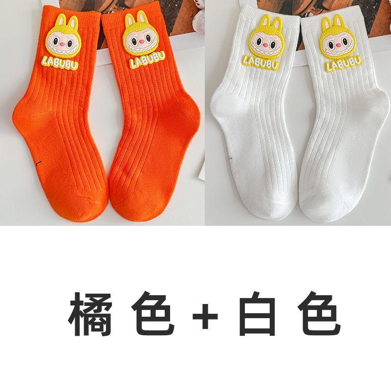 

Детские милые носки, весенне-осенние мультяшные аксессуары, носки до середины икры, цветные спортивные хлопковые носки для мальчиков и девочек XL size 9-13 years old
