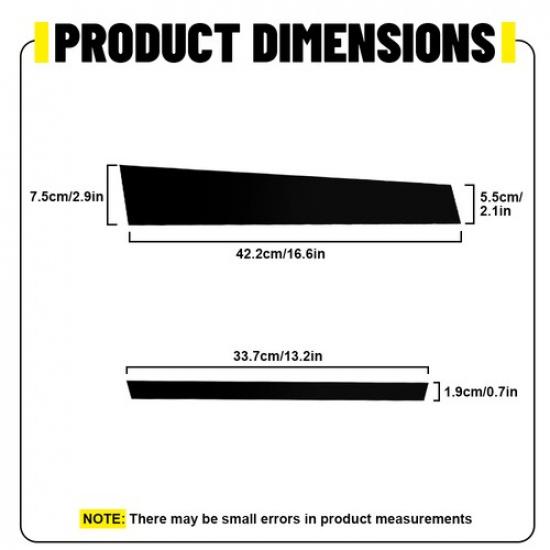 6x For 2002-2013 Infiniti G35 G37 Sedan Black Pillar Post Door Trim Accessories