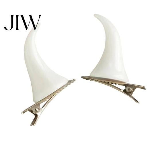 Fashionable Dark Style Hairpins 2Pcs Halloween Evil Horn Hair Clips, Small Horror Demon Goth Ear Costume Props Hairpins, Barrettes Accessories