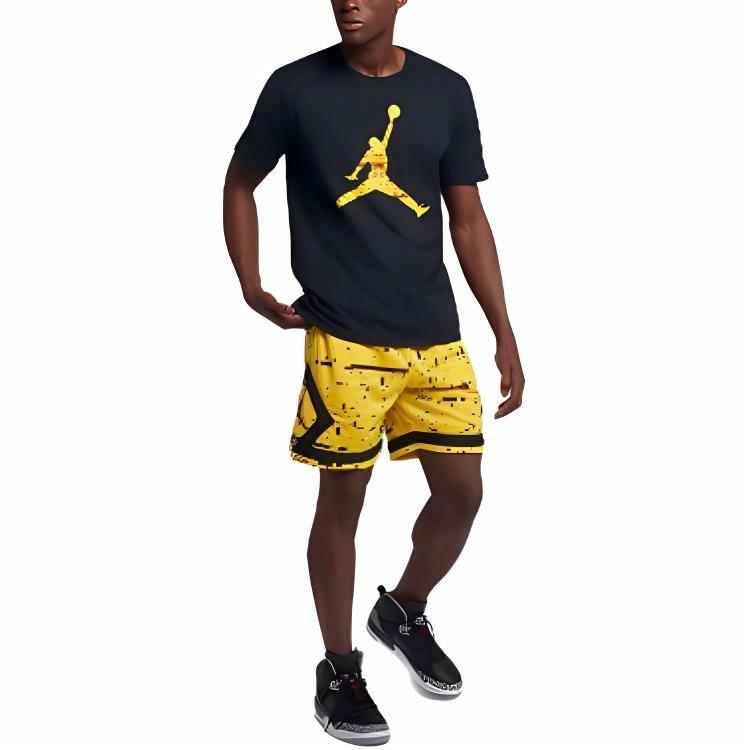 Jordan T Shirts Mens Crew Neck Moderate Straight Fit AQ0693-010