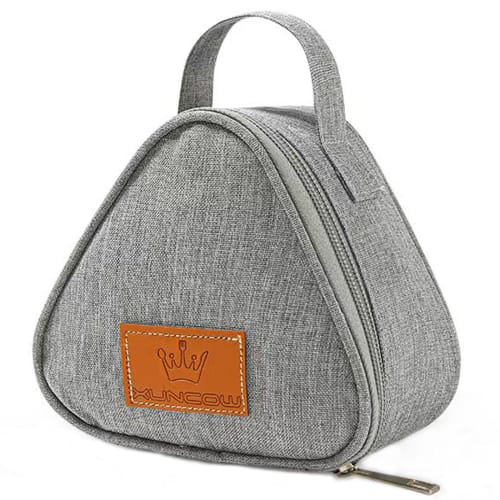 Refoiner Lunch Bag, Stylish Insulated Lunch Bag, Small Lunch Tote with Triangular Bento Box, Cute Design, Perfect for Work, Commuting, Picnics, Campin