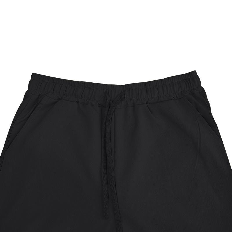 Men's solid colour trousers spring and summer new men's breathable hemp loose casual sports trousers