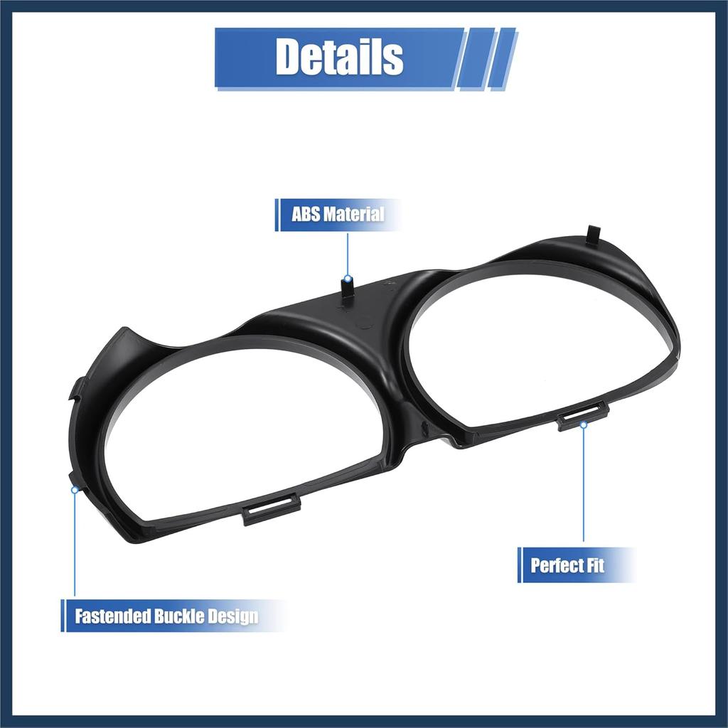 1 Pair Front Headlight Lamp Bezel Trim LH RH Car Headlight Bezel 68259053AB 68259053AA for Dodge Challenger 2015-2023 Stylish Design