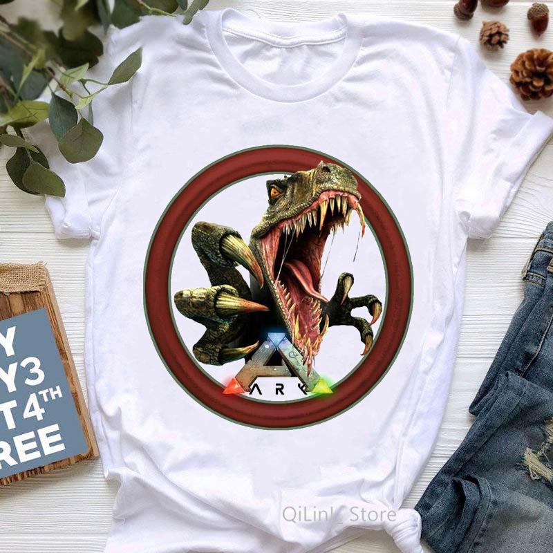 Women Game Lover Tshirt Cool Ark Survival Evolved Print T Shirt Femme Summer 2024 Fashion Graphic Tees Female Streetwear Tops