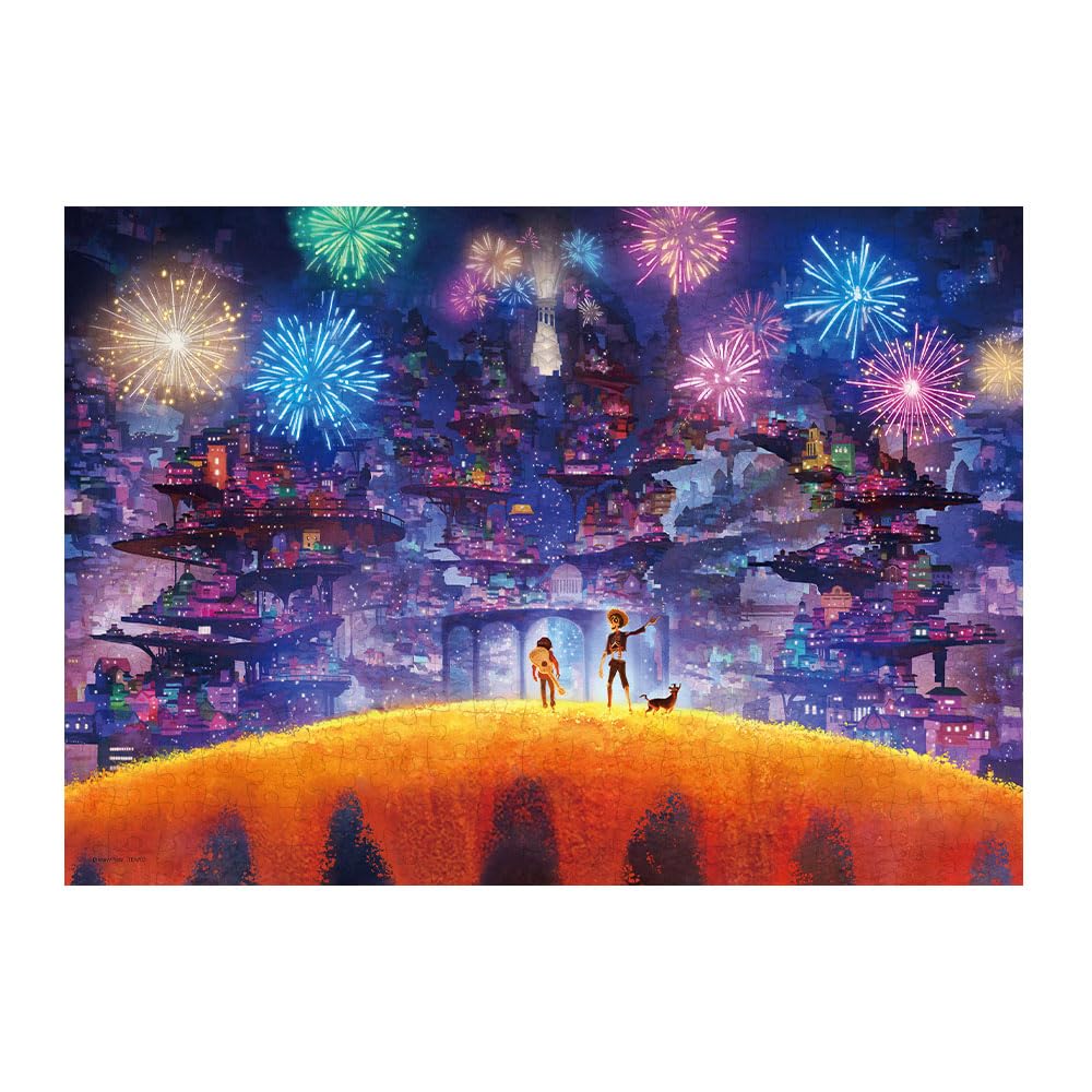

Теньо в пазлі з 300 елементів Disney Remember Me Land of the Dead Поставляється з клеєм і шпателем Сервісна картка включена [Made Japan] (30,5х43 см)