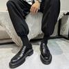 Zapatos de Hombre Brock Transpirables Vestido de Negocios Juvenil Estilo Británico Versátil Zapatos de Cuero 1376-T