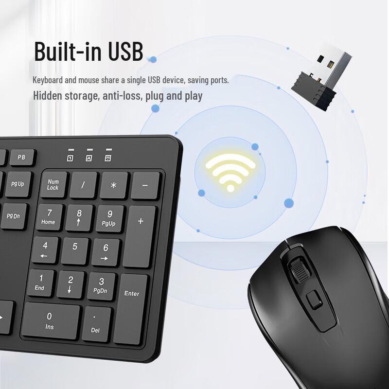 aigo MK1806 Wireless Ergonomic Keyboard and Mouse Set