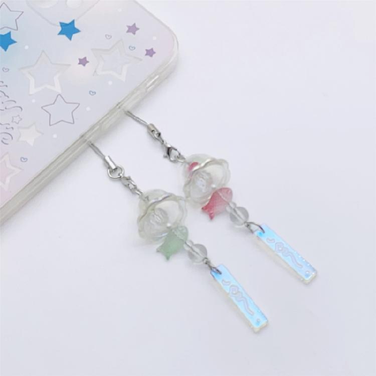 Multipurpose Jellyfish Chimes Phone Charm for Phones and Keys Decoration Handmade with Scratch Resistant Materials