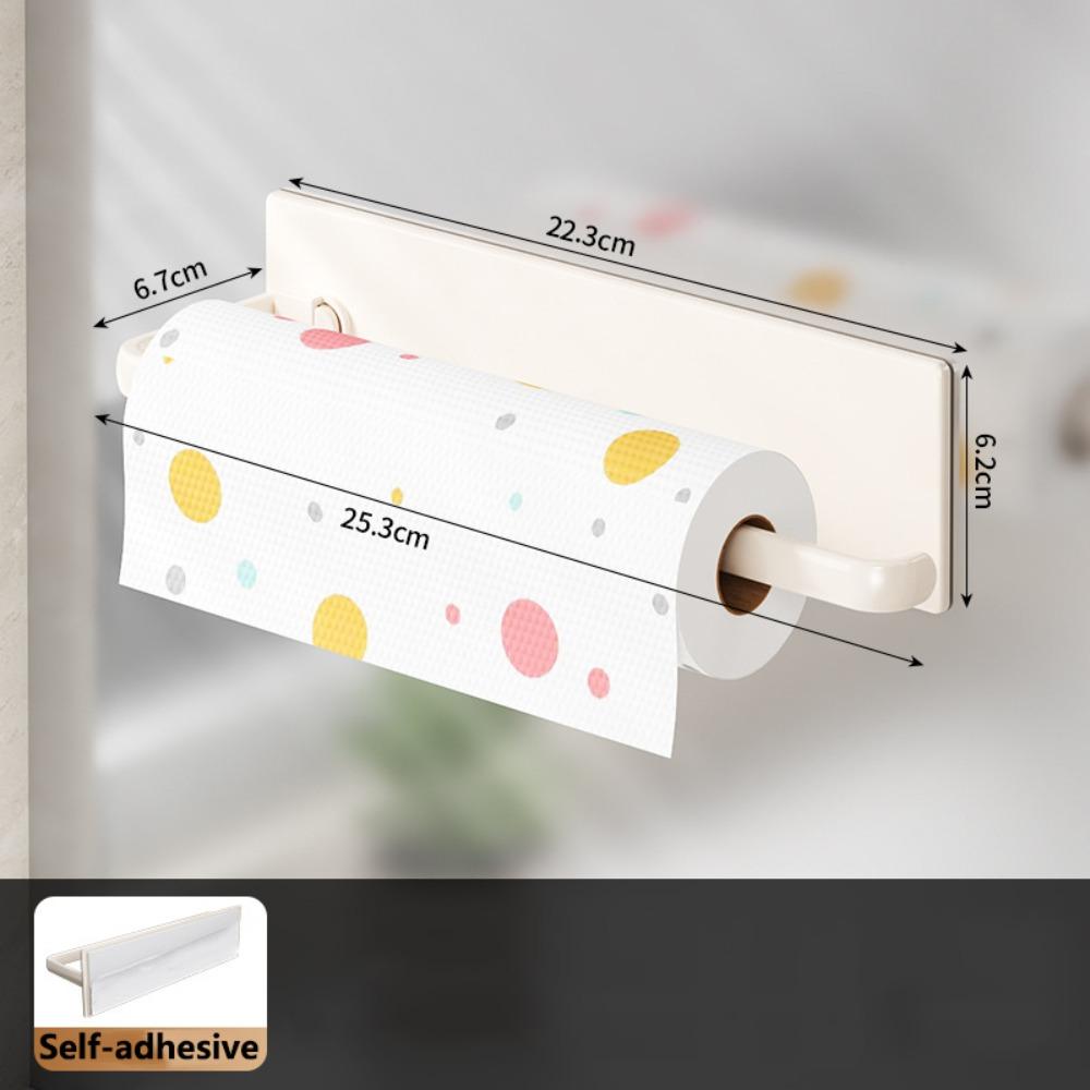 

Non Drilling Magnetic Tissue Holder Self-adhesive/Magnetic Roll Paper Holder Refrigerator Self-adhesive-Beige