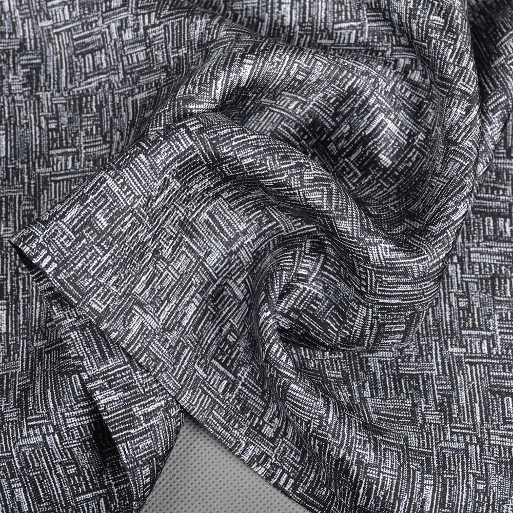 BYSIFA|Graue Seidenkrawattenschal Herren Wintermode 100% Seide Männlich Lange Schals Krawatten Marke Weicher Doppellagiger Schal Krawatte 160*26cm