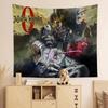 Popular Anime Jjujutsu Kkaisen Printed Large Wall Tapestry Indian Buddha Decoration Witchcraft Bohemian Hippie Wall Art Decor