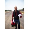 Insulated Sleeveless Jacket Black-Red, "2Xl", Ce, Lahti