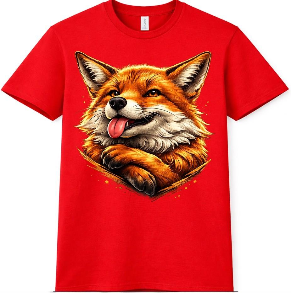 Cute Fox T Shirt Realistic Wildlife Animal Art Novelty Nature Lover Graphic Tee S