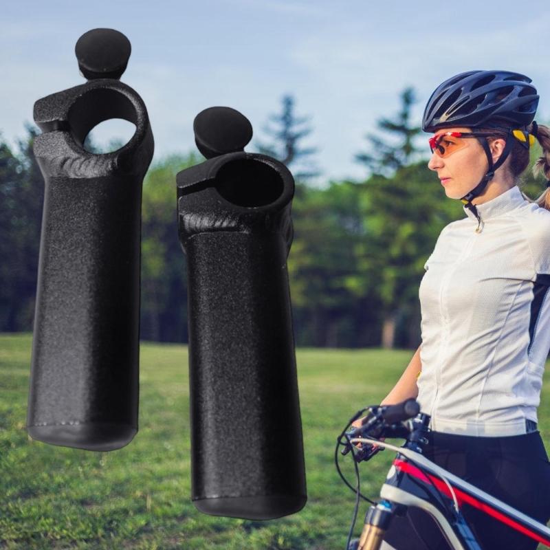 Adjustable Handlebar Ends Mountain Bike Deputy Handle Metal Handle Bar Ends Grips with End Plug Bicycles Accessories
