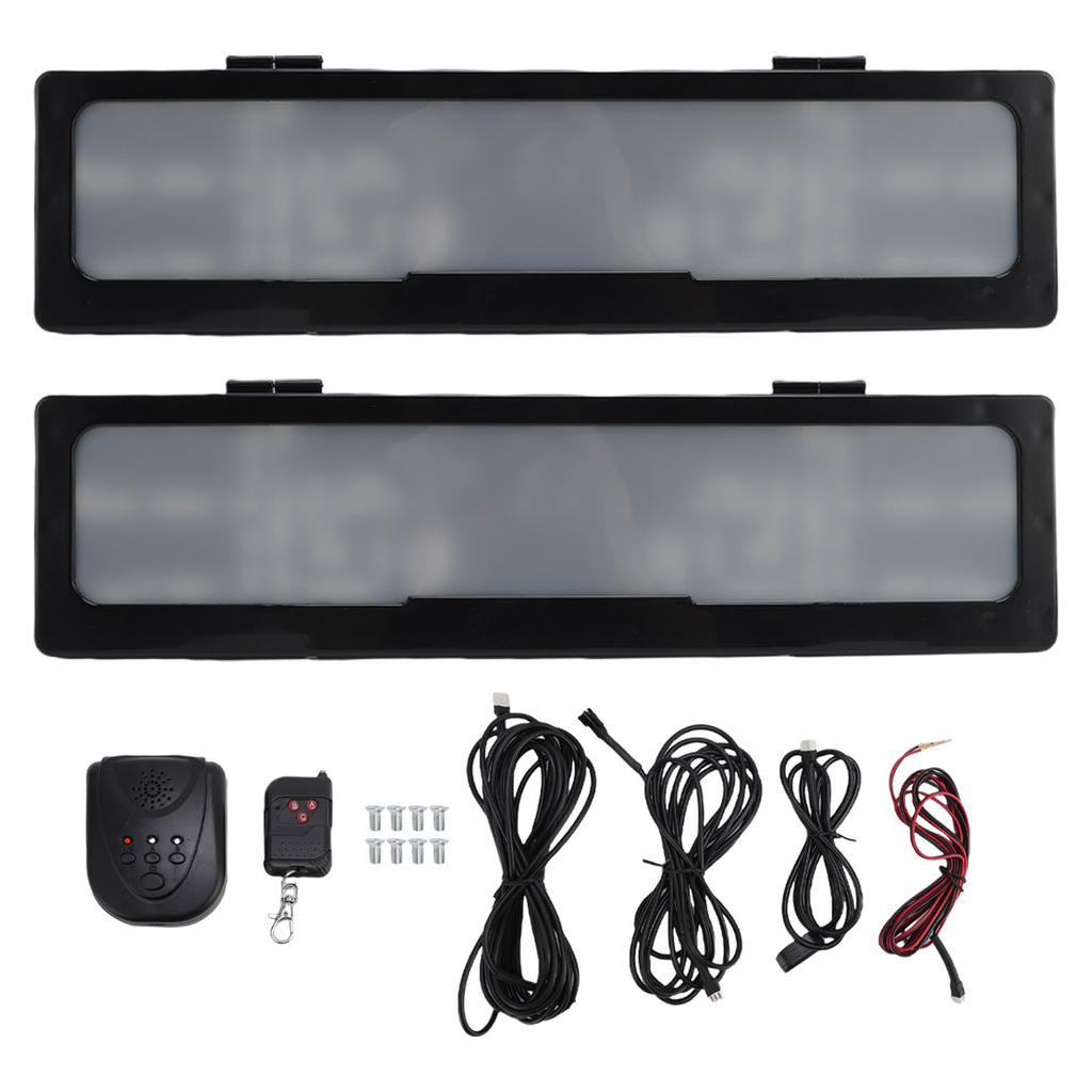 2PCS License Plate Frame Plastic Front Rear License Plate Cover for European Electric Car Tag Black