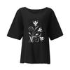 Frauen Mode Lässige Sommer Tops Gedruckt Kurzarm Shirts Rundhals Pullover T Shirts
