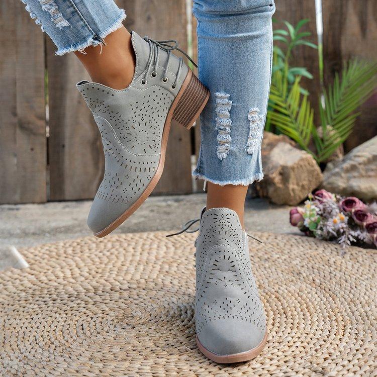 

Ботильоны челси на толстом квадратном каблуке с большим ремешком сзади, новая осенняя модель, короткие женские ботинки 42 серый