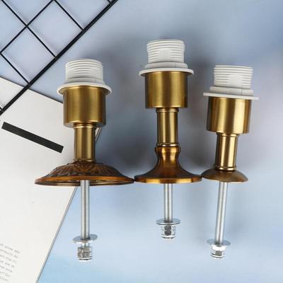 1 Piece High Quality Iron Metal Desk Lamp Holder Fixed Base E27 Screw Lamp Mouth DIY Lighting Accessories