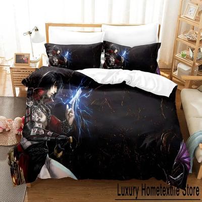 Anime BLOODSTAINED RITUAL OF THE NIGHT Bedding Set Single Twin Full Queen King Size Bed Set Adult Kid Bedroom Duvet Cover Sets