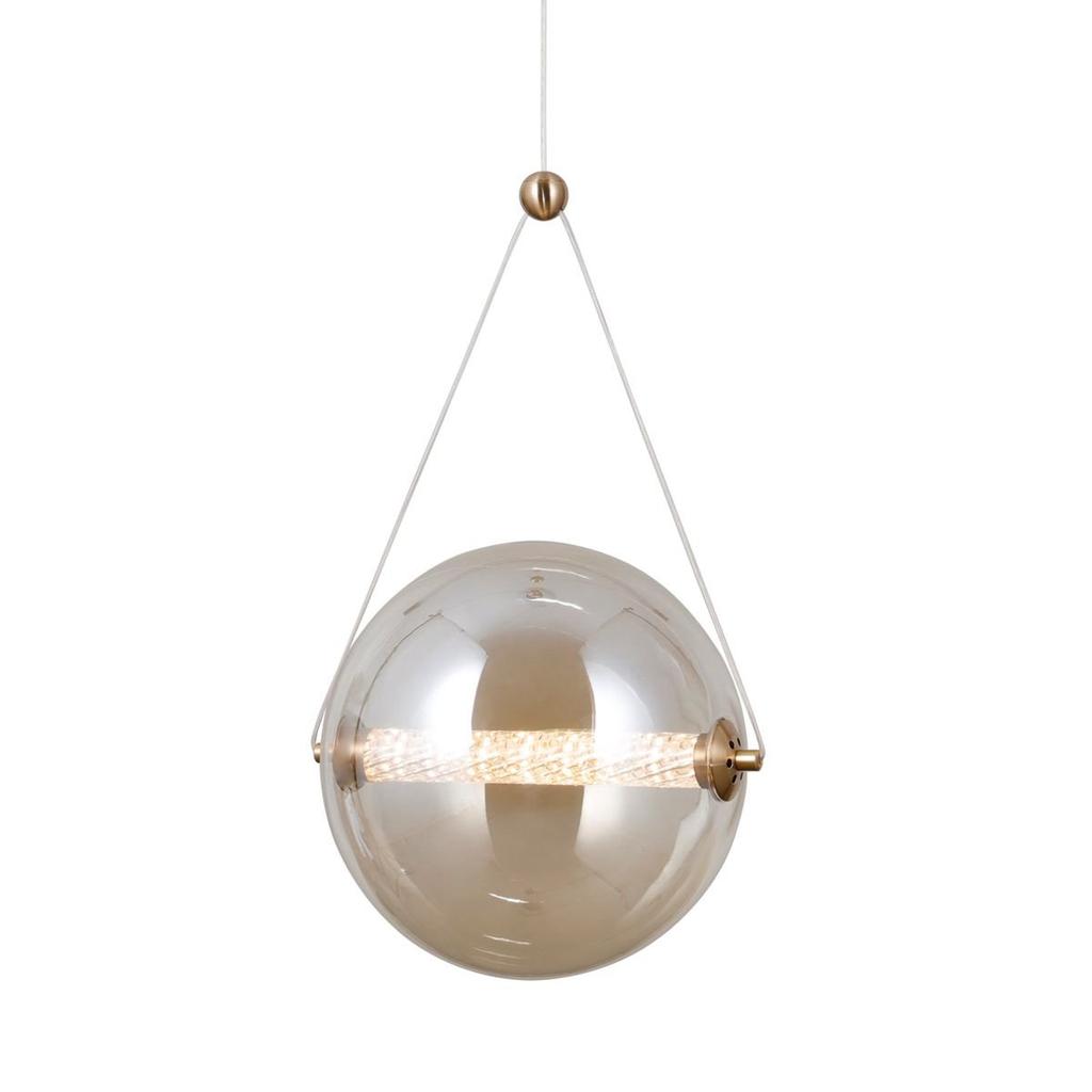 Lampa wisząca LED 12W Rastia PND-34361-L-HBR-AMB Italux