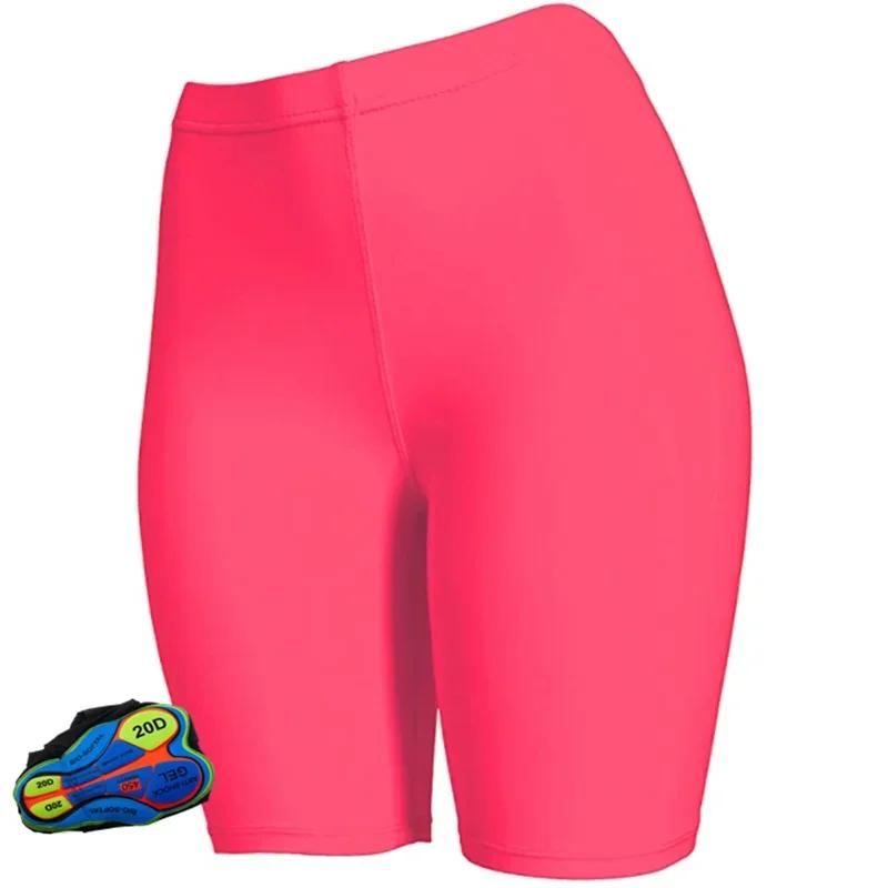 Pantaloncini da Ciclismo Imbottiti in Gel 20D Pro Team Uomo Pantaloncini Corti da Bicicletta Pantaloni da Mountain Bike Calzamaglia Abbigliamento Sportivo Abbigliamento da Bicicletta