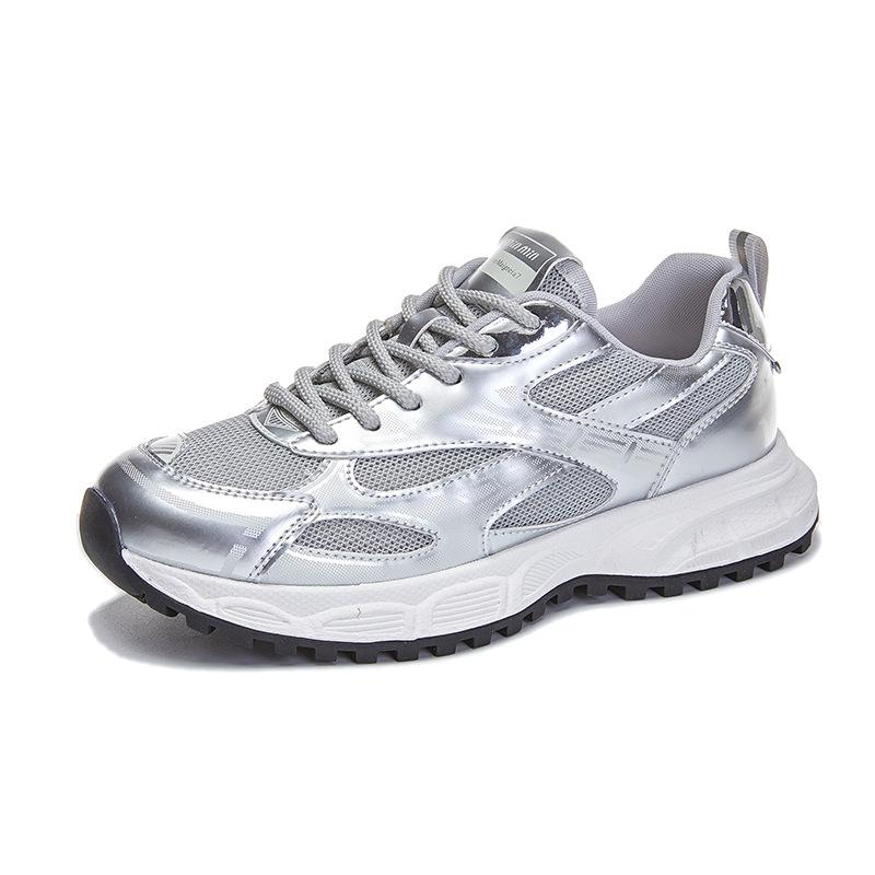 2025 summer new dad shoes women's platform breathable sports shoes women's casual versatile shoes children increase women's shoes tide