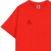 Nike Solid Logo Print Crew Neck Straight Fit Short Sleeve T-Shirt Men Tops Red BQ7342-634