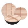 BDHD Original Sawara Wood Lid, 26-65cm [Made In Japan, This Highly Water- and Moisture-resistant Lid Complements Your Open-fire Pot. Crafted To Mainta