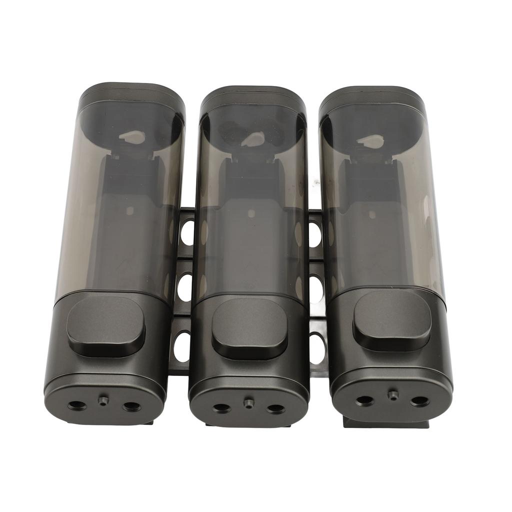 3 i 1 300 ml Trykk Flytende Såpedispenser Veggmontert Bad Dusj Sjampo Balsam