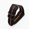 Zulu NATO Nylon Watch Strap with Black Five-Ring Buckle, 18/20/22/24mm Options Available