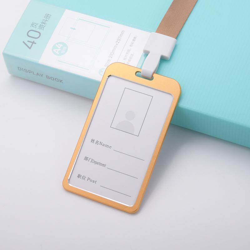 Șnur cu Cataramă Integrată Suport pentru Insigne Card de Identitate Insignă Asistentă Șnur Clip din Aliaj de Aluminiu